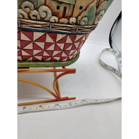 Large Jim Shore Heartwood Creek "A Sleigh Full Of Dreams" Handcrafted Figurine - Picture 9 of 9